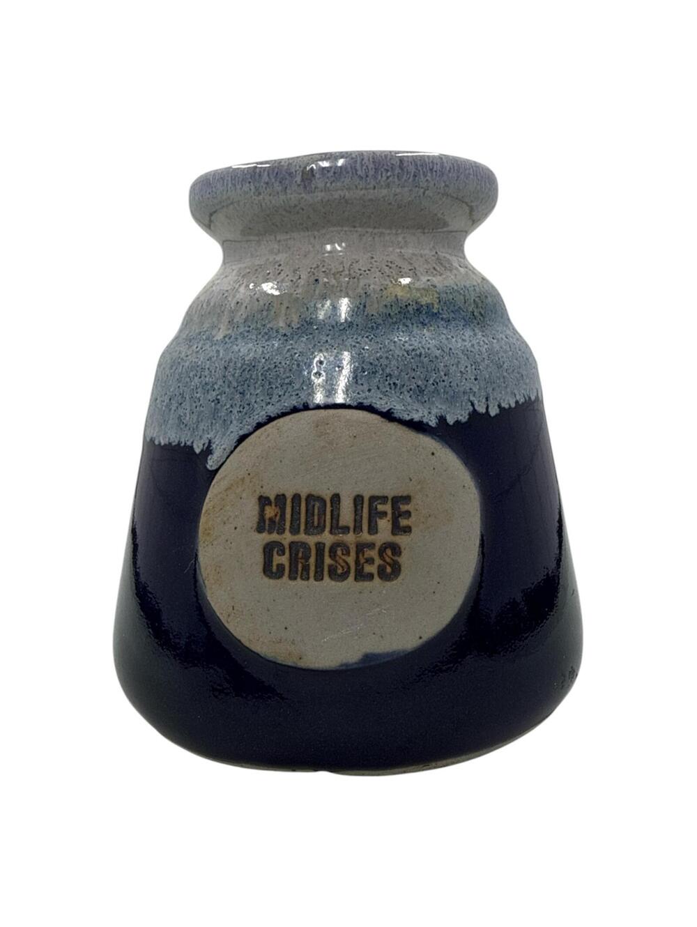 Vintage Midlife Crises Ceramic Vase
